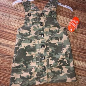 Baby Girl Camo Overall Dress 12m